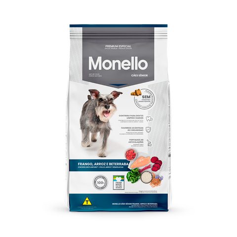 Monello Cães Senior Sem Corantes 1 Kg
