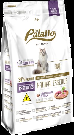 Pet Palatto Natural Essence Gatos Castrados 3Kg