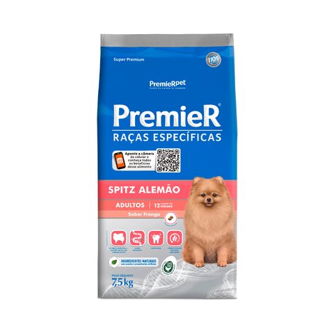 Premier Raças Específicas Spitz Alemão Adulto 7,5kg