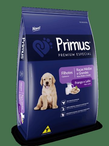 Primus Premium Especial Cães Filhotes Raças Médias E Grandes 15kg