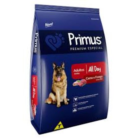 Ração Primus Premium Especial All Day Sabor Carne e Frango para Cães Adultos 15kg