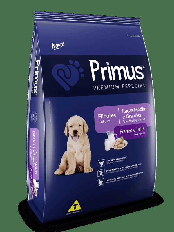 Primus Premium Especial Cães Filhotes Raças Pequenas 10,1kg