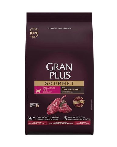 Gran Plus Gourmet Cães Ad Mini Ovelha E Arroz 1kg