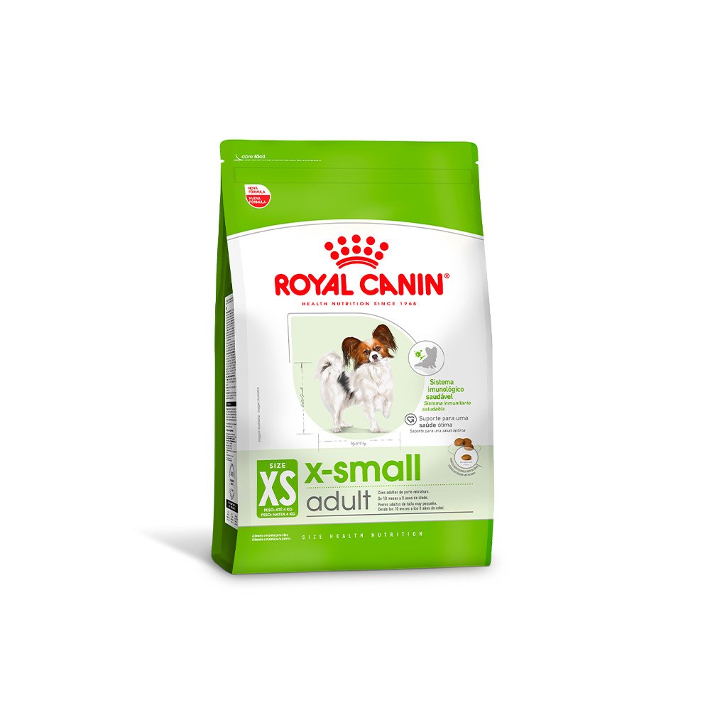Ração Royal Canin X-Small Adult para Cães Adultos de Porte Mini, 1kg