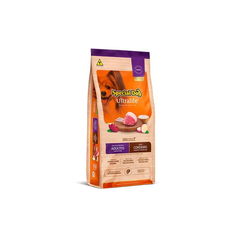 Ração Special Dog Ultralife Premium Especial para Cães Adultos de Raças Pequenas Sabor Cordeiro e Arroz com Batata-Doce 1kg