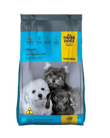 Three Dogs Original Filhotes Raças Pequenas E Mini 1kg