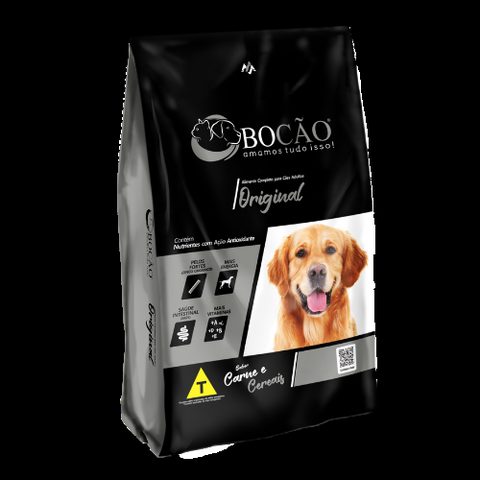Ração Bocão Original para Cães Adultos Carne e Cereais, 25kg