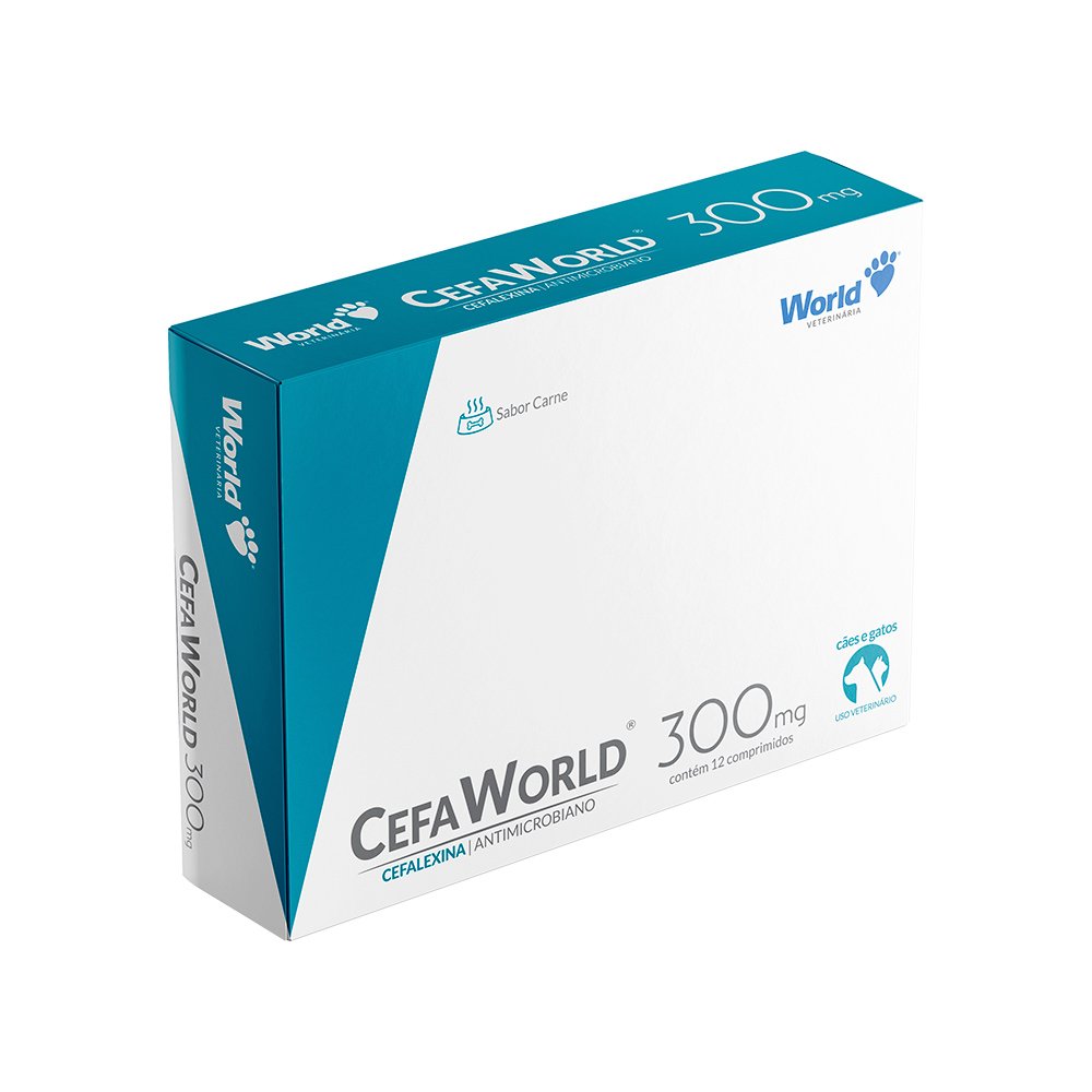 CefaWorld 300mg, Antibiótico para Cães e Gatos