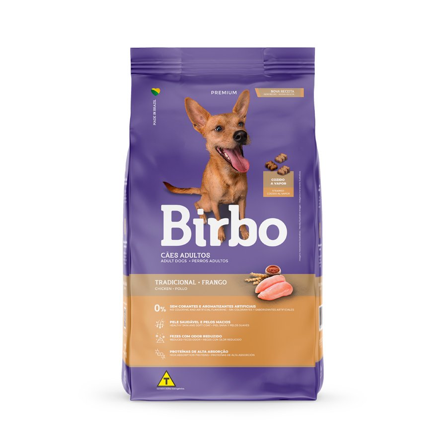 Ração Birbo para Cães Adultos de Médio e Grande Porte Sabor Frango, 15 Kg